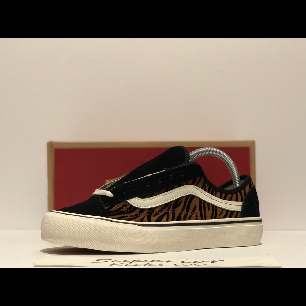 Vans Style 36 Decon Sf (Animal Stripes) “Black/Marshmallow” - Picture 2 of 11